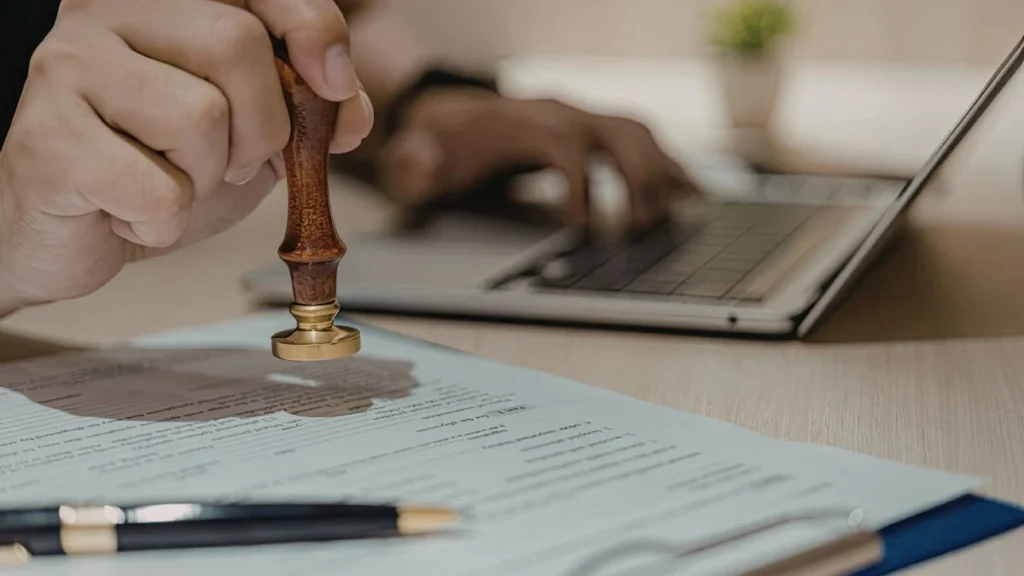 Documentos profesionales y títulos siendo validados para empleo en USA